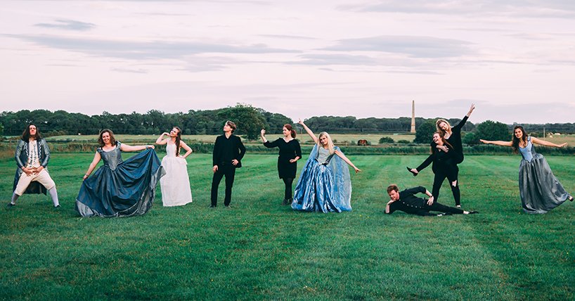 Students performing baroque opera